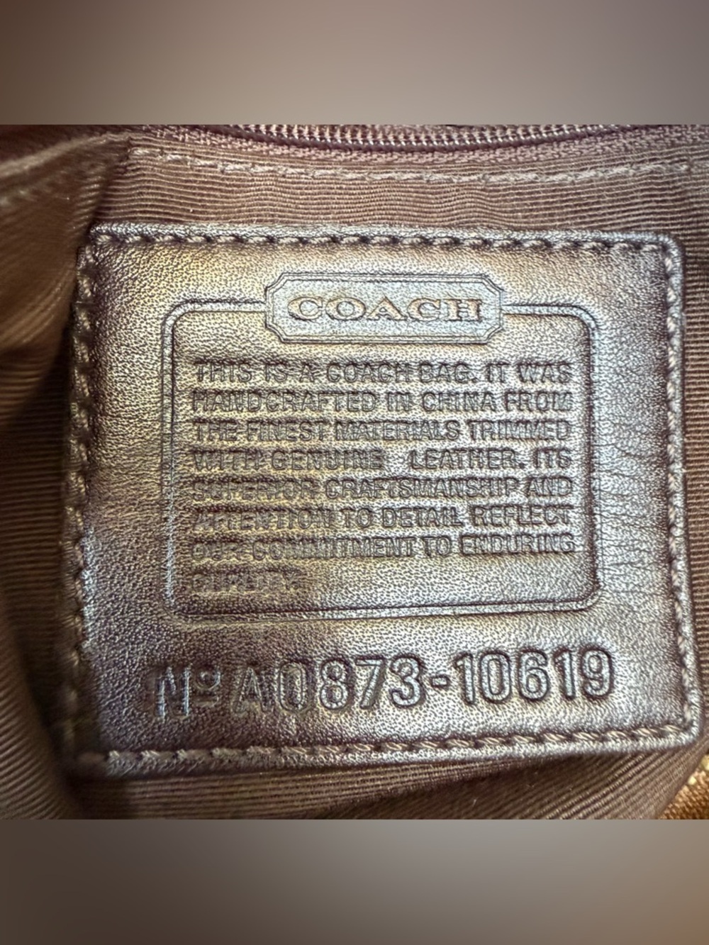 Vintage Y2K Coach Carly Hobo Bag Jacquard Monogram 10619 - Picture 4 of 4